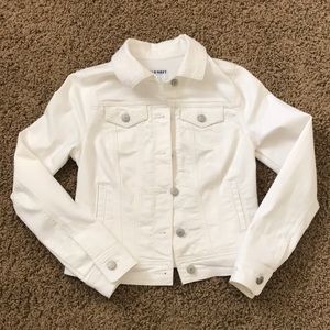 Old Navy White Jean jacket
